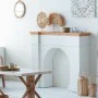 Cornici camini Alexandra House Living Bianco Legno di abete Legno MDF 29 x 101 x 125 cm di Alexandra House Living, Frontoni -...