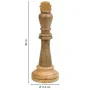 Figura Decorativa Alexandra House Living Castanho Madeira de mangueira Xadrez 15 x 40 x 15 cm de Alexandra House Living, Cole...