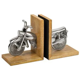 Bookend Alexandra House Living Aluminium Mango wood Motorbike 10 x 17 x 30 cm by Alexandra House Living, Bookends - Ref: D163...