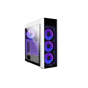 Caixa Semitorre ATX Chieftec GL-03W-OP Branco Preto de Chieftec, Caixas para computador de secretária - Ref: S9167827, Preço:...