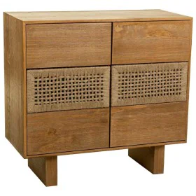 Chest of drawers Alexandra House Living Brown Rope Fir wood Paolownia wood 36 x 75 x 80 cm by Alexandra House Living, Chest o...