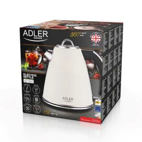 Bouilloire Adler AD 1343 creme Beige Acier inoxydable 2200 W 1850 W 1,5 L de Adler, Bouilloires électriques - Réf : S9172309,...