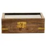 Set di Cifre Alexandra House Living Marrone Legno Vetro Ottone Sabbia 10 x 5 x 15 cm 4 Pezzi di Alexandra House Living, Ogget...