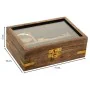 Set di Cifre Alexandra House Living Marrone Legno Vetro Ottone Sabbia 10 x 5 x 15 cm 4 Pezzi di Alexandra House Living, Ogget...