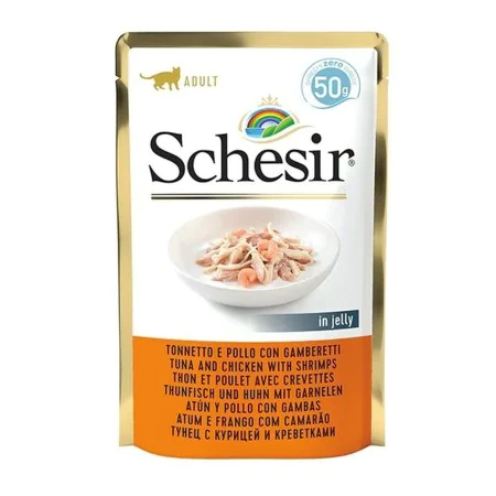 Cat food Agras Pet Foods SCHESIR in jelly Tuna and chicken with shrimps Fish 50 g by Agras Pet Foods, Wet - Ref: S9173741, Pr...