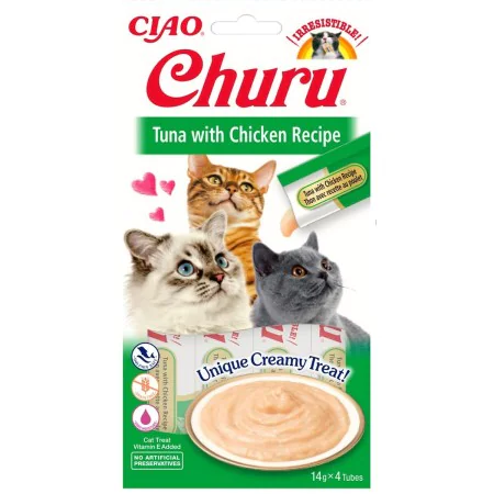 Lanche para Gato Inaba Churu Frango Carne Peixe de Inaba, Snacks - Ref: S9173777, Preço: 24,32 €, Desconto: %