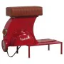 Stool Alexandra House Living Red PVC Leather Iron 50 x 75 x 95 cm Motorbike by Alexandra House Living, Sofas and chairs - Ref...