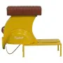 Stool Alexandra House Living Yellow PVC Leather Iron 50 x 75 x 95 cm Motorbike by Alexandra House Living, Sofas and chairs - ...