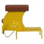 Stool Alexandra House Living Yellow PVC Leather Iron 50 x 75 x 95 cm Motorbike by Alexandra House Living, Sofas and chairs - ...