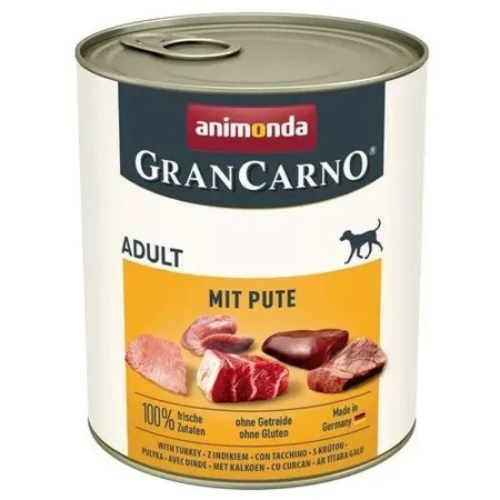 Comida húmida Animonda GranCarno Adult with turkey Peru 800 g de Animonda, Húmida - Ref: S9185305, Preço: 4,16 €, Desconto: %