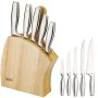 Set of Kitchen Knives and Stand Feel Maestro MR-1411 Wood by Feel Maestro, Kitchen Knife Sets - Ref: S9185469, Price: 41,91 €...