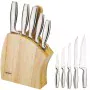 Set of Kitchen Knives and Stand Feel Maestro MR-1411 Wood by Feel Maestro, Kitchen Knife Sets - Ref: S9185469, Price: 42,37 €...