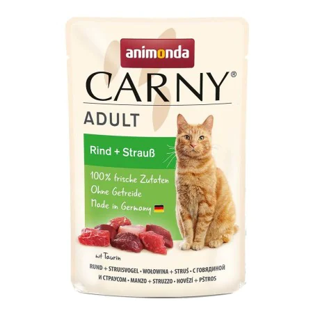 Comida para gato Animonda Beef and ostrich Carne de bovino 85 g de Animonda, Húmida - Ref: S9187913, Preço: 1,94 €, Desconto: %