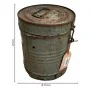 Decorative canister Alexandra House Living Grey Iron Traditional style 19 x 23 x 19 cm by Alexandra House Living, Lidded Stor...