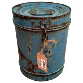 Decorative canister Alexandra House Living Blue Iron Traditional style 23 x 29 x 23 cm by Alexandra House Living, Lidded Stor...