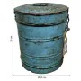 Decorative canister Alexandra House Living Blue Iron Traditional style 22 x 26 x 22 cm by Alexandra House Living, Lidded Stor...