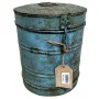 Decorative canister Alexandra House Living Blue Iron Traditional style 22 x 26 x 22 cm by Alexandra House Living, Lidded Stor...