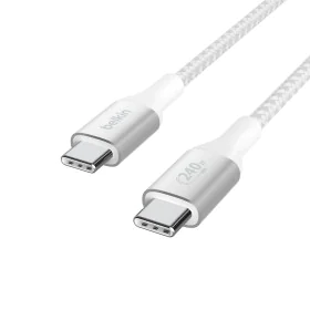 Câble USB-C Belkin CAB015BT1MWH 1 m Blanc (1 Unité) de Belkin, Câbles USB - Réf : S9192859, Prix : 12,43 €, Remise : %