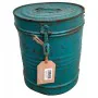 Decorative canister Alexandra House Living Blue Iron Traditional style 19 x 24 x 19 cm by Alexandra House Living, Lidded Stor...