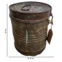 Decorative canister Alexandra House Living Brown Iron Traditional style 19 x 23 x 19 cm by Alexandra House Living, Lidded Sto...