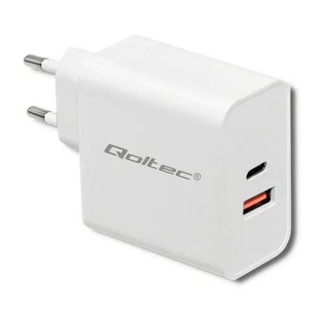 Wall Charger Qoltec 51715 White (1 Unit) by Qoltec, Chargers - Ref: S9193876, Price: 25,19 €, Discount: %