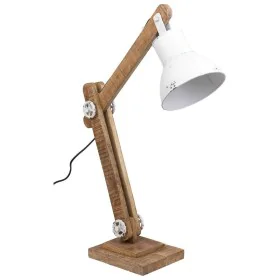 Flexo/Desk lamp Alexandra House Living White Metal Iron Mango wood 22 x 79 x 17 cm by Alexandra House Living, Desk Lamps - Re...