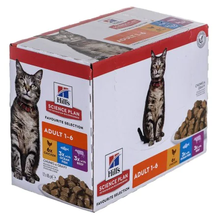 Cat food Hill's Feline Adult Multipack Classic Chicken Fish by Hill's, Wet - Ref: S9194598, Price: 17,48 €, Discount: %