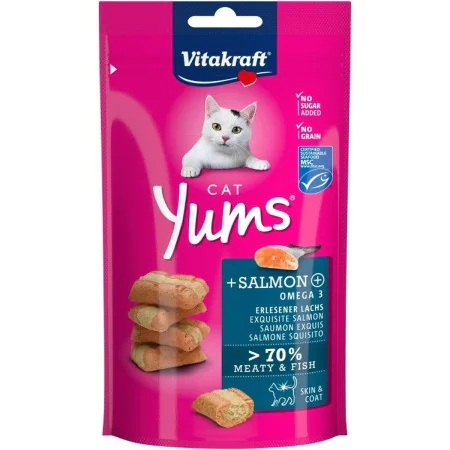 Lanche para Gato Vitakraft Cat Yums Salmon Peixe 40 g de Vitakraft, Snacks - Ref: S9195328, Preço: 2,35 €, Desconto: %