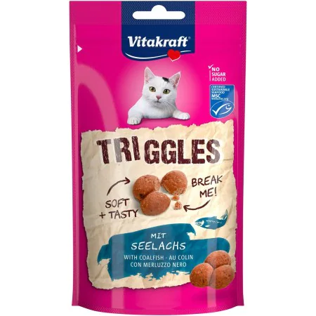 Collation pour Chat Vitakraft Triggles Coalfish Poisson 40 g de Vitakraft, Snacks - Réf : S9195334, Prix : 1,83 €, Remise : %