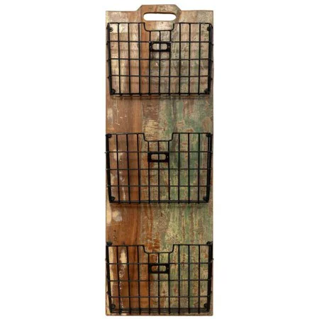 Prateleira Alexandra House Living Castanho Madeira Metal Ferro 10 x 90 x 33 cm de Alexandra House Living, Estantes flutuantes...