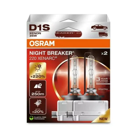 Autoglühbirne Osram NIGHT BREAKER 220 35 W (2 Stück) von Osram, Glühbirnen - Ref: S9195883, Preis: 183,90 €, Rabatt: %