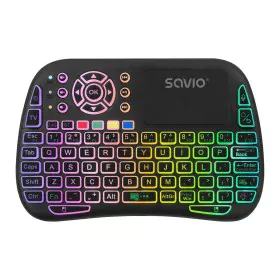 Clavier Savio KW-04 Noir Multicouleur QWERTY Qwerty US de Savio, Claviers - Réf : S9198112, Prix : 25,56 €, Remise : %