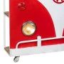 Bar porte-bouteilles Alexandra House Living Drive Blanc Rouge 40 x 135 x 178 cm de Alexandra House Living, Rangements - Réf :...