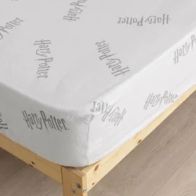 Fitted sheet Harry Potter White Grey Double by Harry Potter, Sheets and pillowcases - Ref: S9800006, Price: 31,34 €, Discount: %