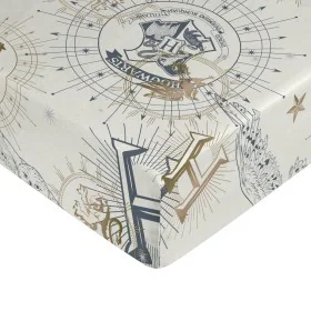 Drap housse Harry Potter Blanc Beige Doré Lit 2 persones de Harry Potter, Draps et taies d'oreiller - Réf : S9800056, Prix : ...