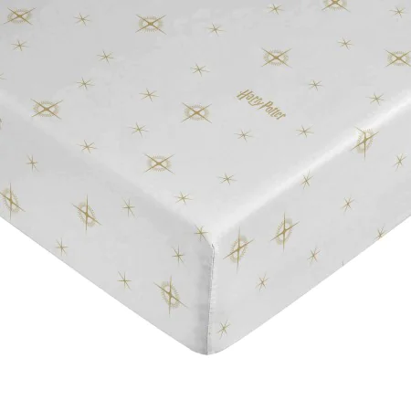 Lençol de baixo Harry Potter Branco Dourado de Harry Potter, Lençóis e capas de almofadas - Ref: S9800084, Preço: 16,35 €, De...