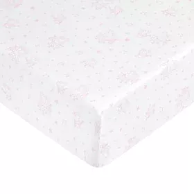 Drap housse Peppa Pig Blanc Rose Lit 1 persone de Peppa Pig, Draps et taies d'oreiller - Réf : S9800116, Prix : 31,30 €, Remi...