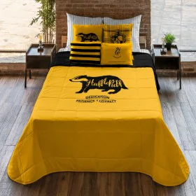 Couette légère Harry Potter Hufflepuff Multicouleur 235 x 4 x 270 cm Lit ½ persones de Harry Potter, Couettes et housses de c...