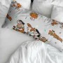 Pillowcase The Flinstones Grey Multicolour 175 Threads 45 x 110 cm by The Flinstones, Sheets and pillowcases - Ref: S9800628,...