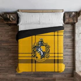 Capa nórdica Harry Potter Classic Hufflepuff Multicolor 175 Fios 180 x 220 cm Solteiro de Harry Potter, Edredão e capas de ed...