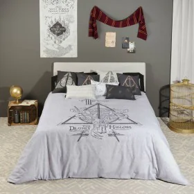 Housse de Couette Harry Potter Deathly Hallows Multicouleur 175 Fils 200 x 200 cm Lit de 120 de Harry Potter, Couettes et hou...