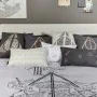 Copripiumino Harry Potter Deathly Hallows Multicolore 175 Fili 200 x 200 cm Piazza e mezza di Harry Potter, Piumini e copripi...