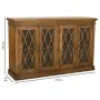 Sideboard Alexandra House Living Brown Wood Glass 40 x 100 x 170 cm 4 doors by Alexandra House Living, Sideboards - Ref: D163...