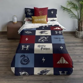 Funda Nórdica Harry Potter Hogwarts Multicolor 175 Hilos 180 x 220 cm Cama de 105 de Harry Potter, Edredones y fundas para ed...