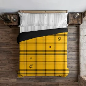 Bettdeckenbezug Harry Potter Hufflepuff Gelb Bunt 175 Fäden 180 x 220 cm Einzelmatratze von Harry Potter, Bettdecken und Bett...