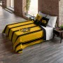 Copripiumino Harry Potter Hufflepuff Giallo Nero Multicolore 175 Fili 220 x 220 cm Ala francese di Harry Potter, Piumini e co...