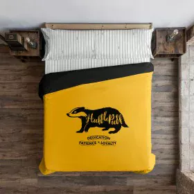 Housse de Couette Harry Potter Hufflepuff Values Jaune Multicouleur 175 Fils 240 x 220 cm Gran lit 2 persones de Harry Potter...