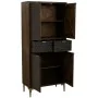 Cupboard Alexandra House Living Brown Wood Iron 40 x 180 x 80 cm by Alexandra House Living, Bedroom Wardrobes - Ref: D1632676...