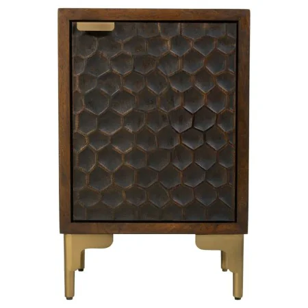 Mesa de Cabeceira Alexandra House Living Castanho 35 x 60 x 40 cm de Alexandra House Living, Mesinhas de cabeceira - Ref: D16...