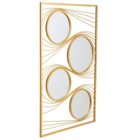 Wall mirror Alexandra House Living Gold Metal Iron Mirror 2 x 96 x 61 cm by Alexandra House Living, Wall-Mounted Mirrors - Re...